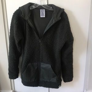 Adidas ‘fleece’ Jacket/hoodie, Army Green